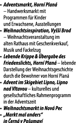 • Adventsmarkt, Horn Plan  – Handwerksmarkt mit Programmen f r Kinder und Erwachsene, Ausstellungen • Weihnachtsinsp...