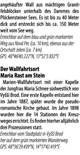 angeh ufter Wall aus m chtigen Granit­fels­bl cken unterhalb des Dammes des Pl cken­steiner Sees. Es ist bis zu 40 Me...